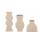 Lisboa sand vase organic set van 3 